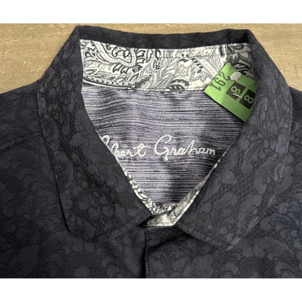 Mens Robert Graham Bayview S/S Classic Fit Shirt Sz XL Cleaned
